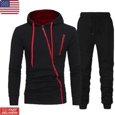 Men  s Hoodie  Jogger Tracksuit Set   2-Piece Casual Sportswear Outfit   Hooded