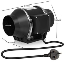 4/5/6 inch Loft Mounted Inline Ceiling Power Ventilation Bathroom Extractor fan