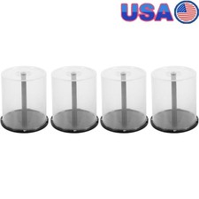 CD DVD Storage Box Clear Plastic Holder 100 Disc Capacity Spindle Organizer New