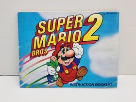 Super Mario Bros 2 NES Nintendo Cart Manual & Hard Case Tested Authentic 