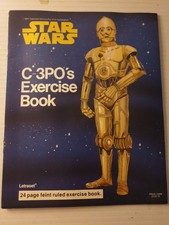 Star Wars C-3PO's Exercise Book Rare Vintage 1977 Out of This World Letraset UK