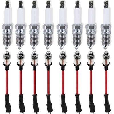 Spark Plugs and Distributed Wiring Harness Kit 19299585 For Chevy Silverado GMC 