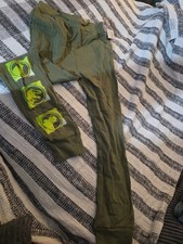 JURASSIC WORLD BOYS GREEN DINOSAUR THEME JOGGER PANTS SIZE LARGE CASUAL PANTS