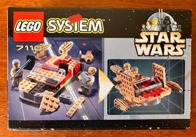 1999 Lego Star Wars-Landspeeder(#7110) & Speeder Bikes(#7128) *RARE* MINT