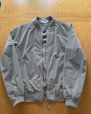 Zara Men's Grey Reversible Bomber Jacket Size Large Excellent Condition
