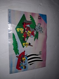 MANUAL ONLY Lego 6262 King Kahuka&rsquo;s Throne Vintage Instructions Legoland Island