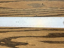 Vintage K & E Keuffel Esser Co N1376A-23 18 Inch Drafting Machine Scale