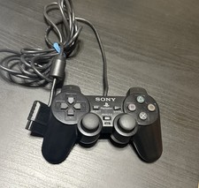 Sony PS2 Black Wired Controller OEM DualShock PlayStation 2 SCPH-10010