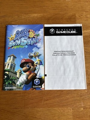 Super Mario Sunshine Manual Only Nintendo Gamecube (No Game, No Case) Authentic