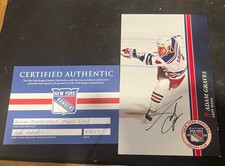 ADAM GRAVES NEW YORK RANGERS  SIGNED AUTOGRAPHED PHOTO COA !