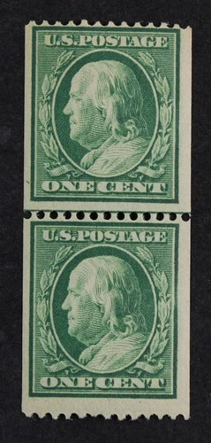 CKStamps: US Stamps Collection Scott#385 1c Franklin Mint LH OG 21mm CV$450