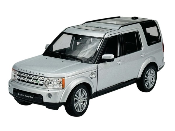 Welly Land Rover Discovery 4 Silber 1:24 Die Cast Metal Model Neu Im Kasten 18CM-image