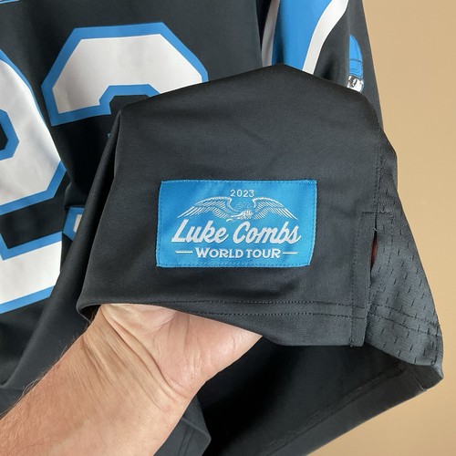 Luke Combs 2023 Tour Jersey Mens XXL Black Bootleggers Carolina Panther Poly - Picture 8 of 11