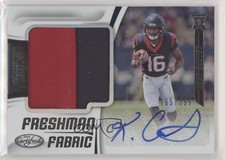 2018 Certified Freshman Fabric Signatures Mirror Red 65/149 Keke Coutee Auto b2v