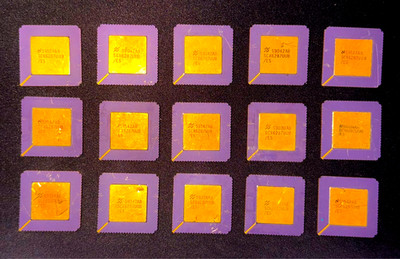 15 x Vintage Keramik CPU Prozessor Gold Recovery