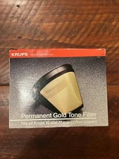 Krups 48605 053o-33 Permanent Gold Tone Coffee Maker Filter NOS NIB Lazarus