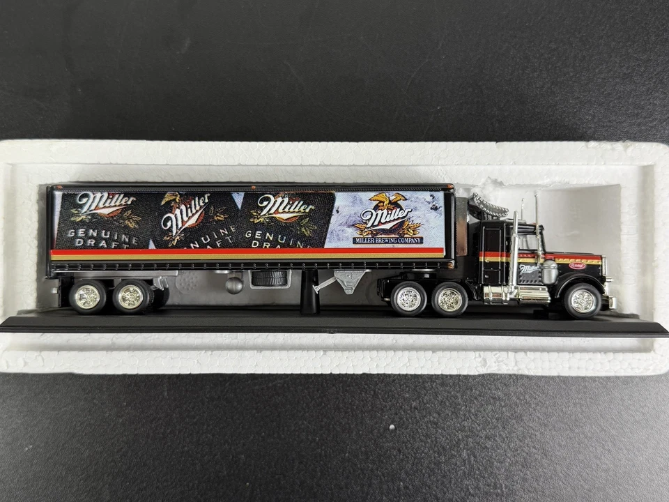 NIB MATCHBOX COLLECTIBLE - MILLERS TRACTOR TRAILER - PETERBILT 18 WHEELER CCY01M - Image 4 of 4