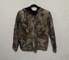 Realtree Boys XL Camouflage Hooded Lined Full Zip Jacket Long Sleeve