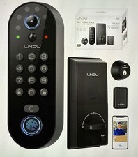 Smart Video Door Lock with 2K Doorbell Camera, Fingerprint/Keypad Keyless Entry