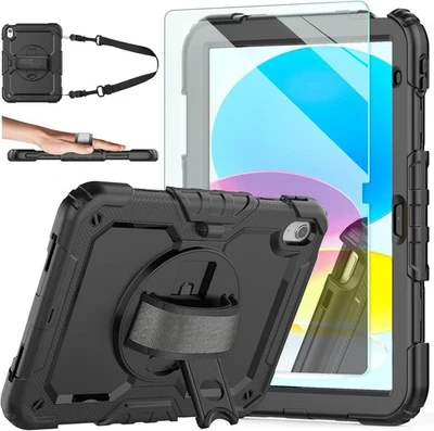 AMBISON Protective Case for iPad 10th Gen 10.9'' 2022. Tempered glass Screen protector