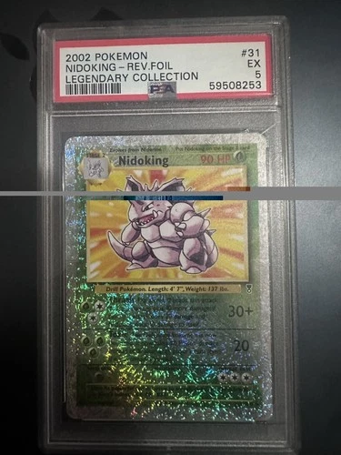 Pokemon Nidoking Reverse Holo Legendary Collection 31/110 PSA 5