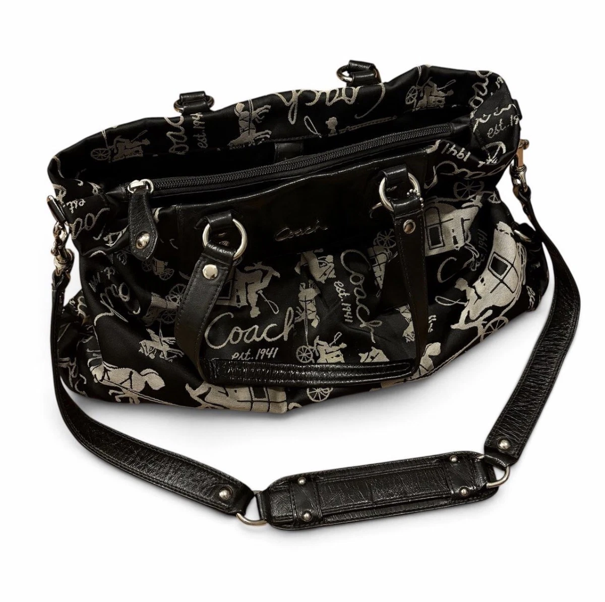 25+ Coach Ashley Satchel/Top Handle Bag Black Bags & Handbags for