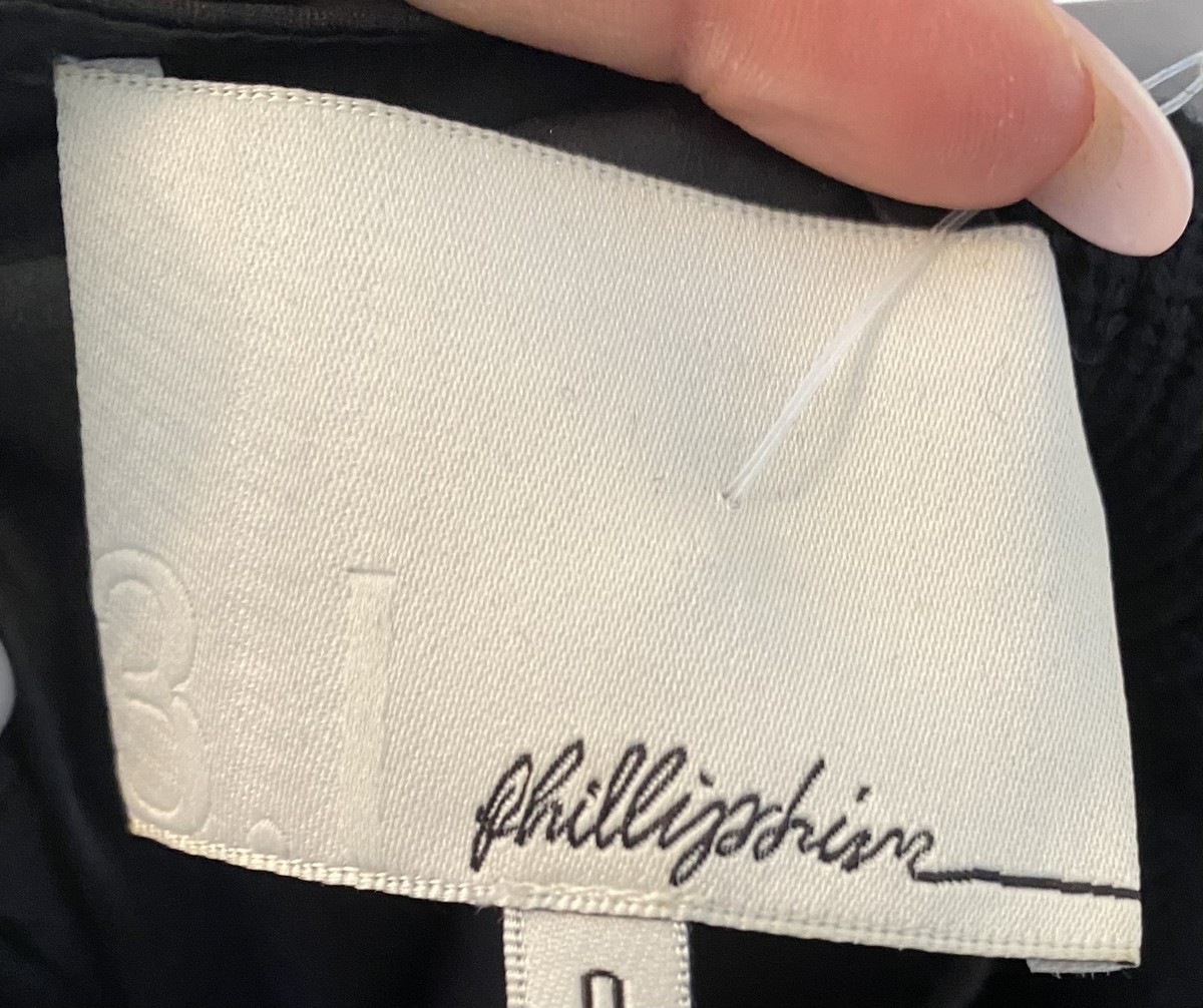 3.1 Phillip Lim black 2 in 1 wool vest and skirt dress SZ 0 View 5