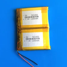 7.4V 1200mAh Li po Polymer Rechargeable Battery Pack For DVD GPS Camera 506850