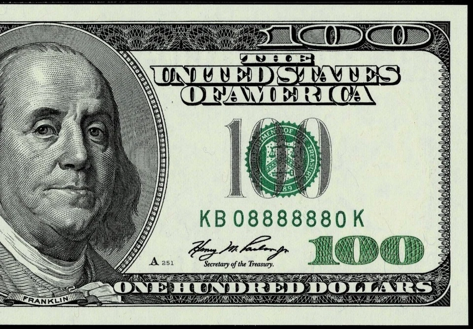 2006-A $100 FR Note  Radar-Rotator Serial# 08888880 PMG SUPERB GEM UNC 68 EPQ - Image 4 of 4