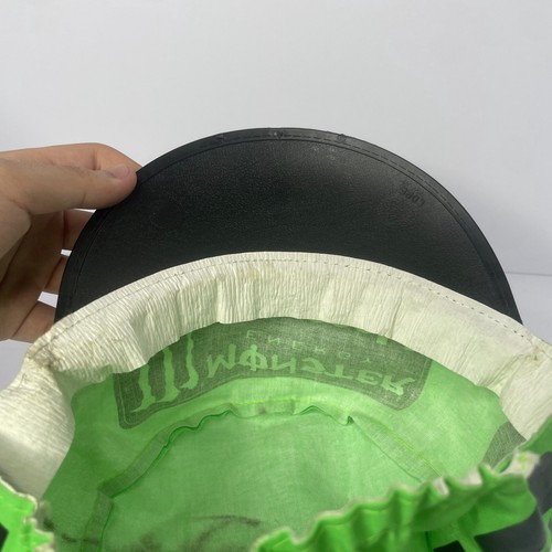 VINTAGE - Monster Energy Kawasaki Team Cap grün elastisch Racing Mütze * DISTRESSED - Bild 13 von 14