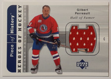 Gilbert Perreault #HH-GP ~ 2002-03 UD Piece Of History, Heroes Of Hockey Jersey