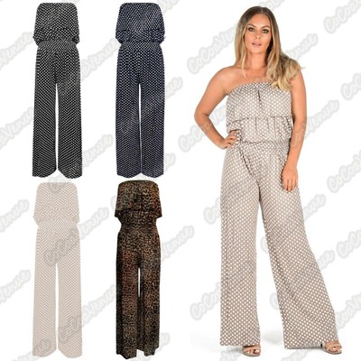 ladies bardot jumpsuit