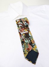 Giorgio Armani Tie Mens One Size 100 Silk Classic Pointed Floral
