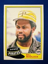1981 TOPPS #715 PITTSBURGH PIRATE ☠ BILL MADLOCK NM-MT or BETTER 79 WS 3 TIME AS