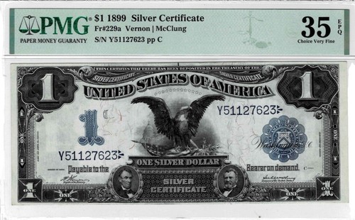 1899 $1 Silver Certificate-fr.229a--(Vernon/McClung) PMG Choice