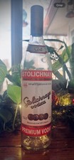 Stolichnaya Vodka, Rare, Vintage 750ml Empty Bottle