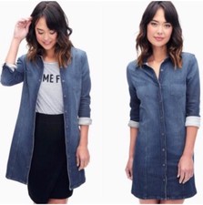 Splendid Cesaire button down denim shirt dress Size Small