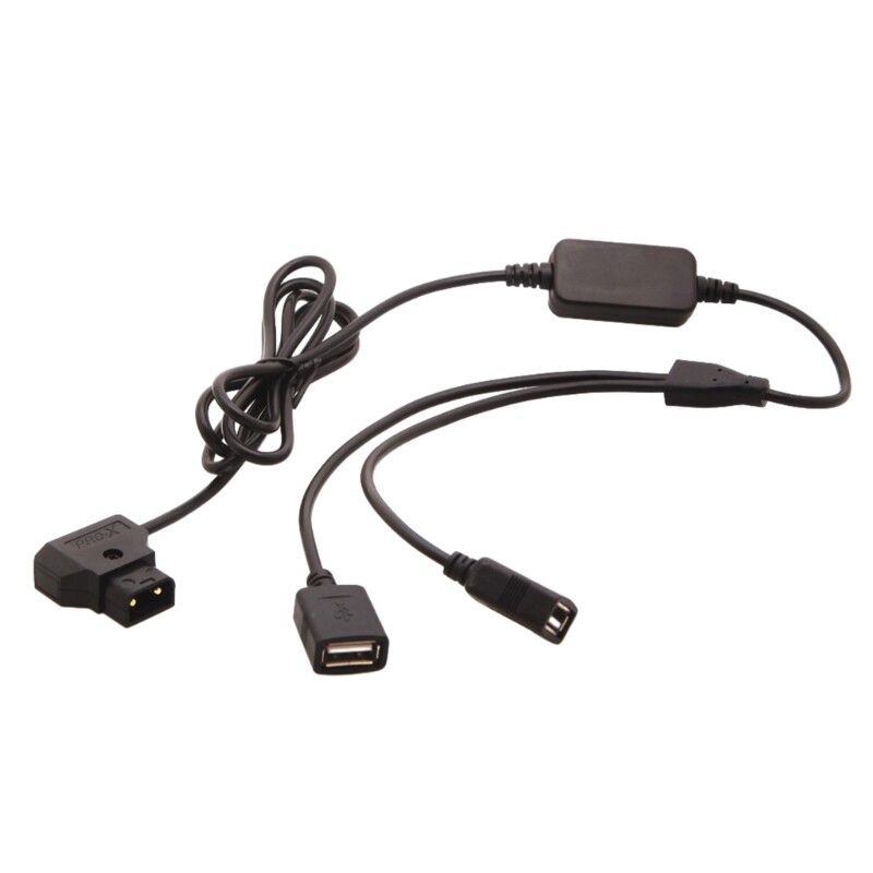 D-Tap Male to Dual USB Female Data Transfer Cable
