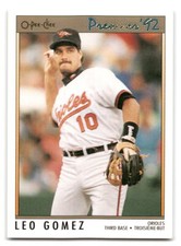 Leo Gomez 1992 O-Pee-Chee Premier Baseball #161 Baltimore Orioles
