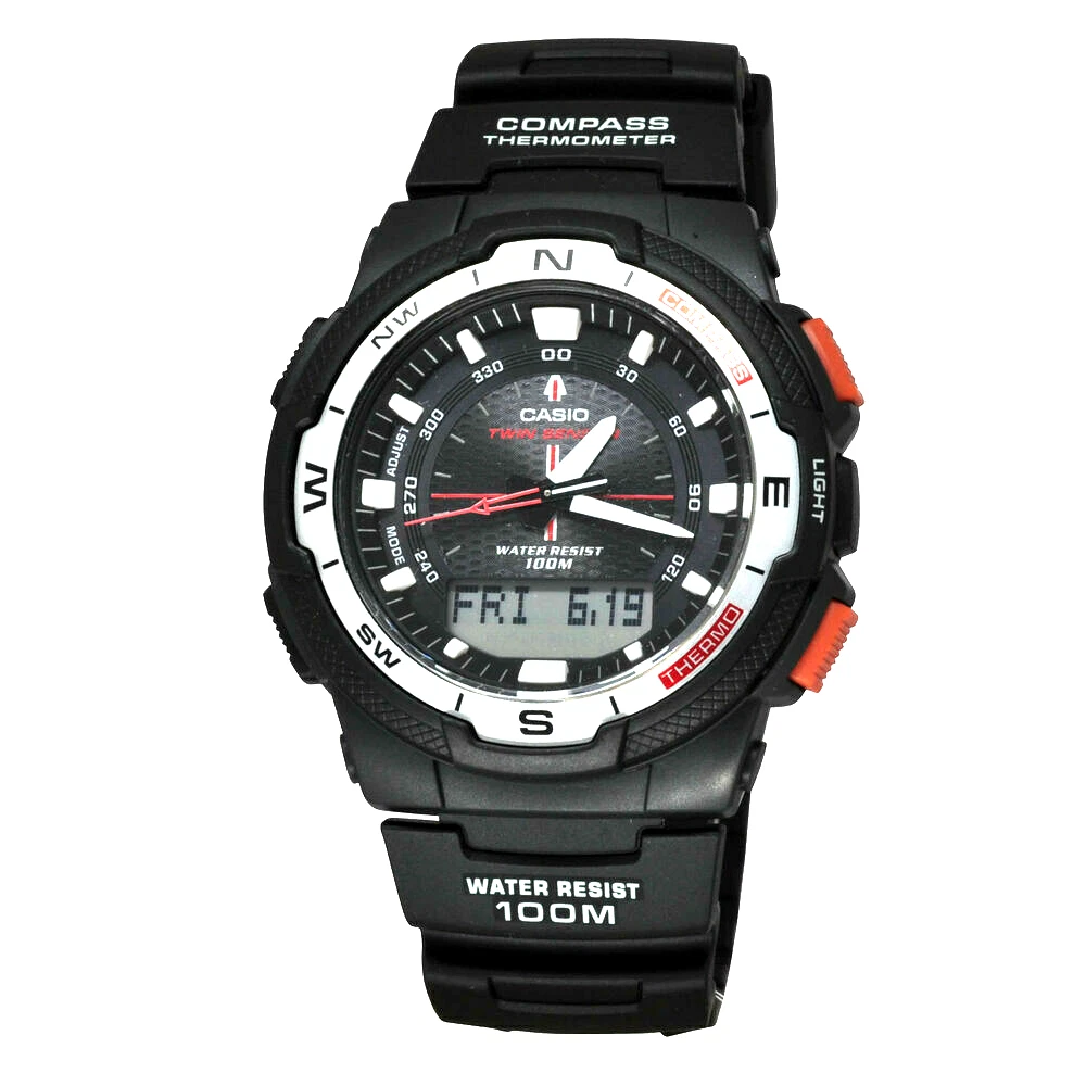 Casio Men s SGW500H 1BV Black Resin Multifunction Watch
