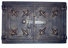 Cast Iron Fire Door Clay Bread Oven Pizza Stove Quality Old Cooper (A) 48x 33