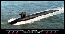 Navy Emporium USS Michigan SSBN-727 Art Print