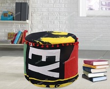 Poufs En Coton Bohémien Mandala Comme Sur L'image Repose-Pieds 22 Po Fait Main