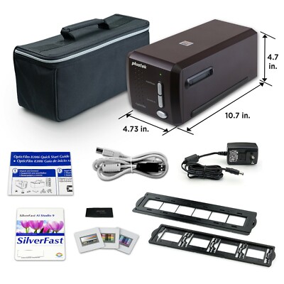 Plustek OpticFilm 8300i Ai Scanner SilverFast Ai Studio 9+Advanced