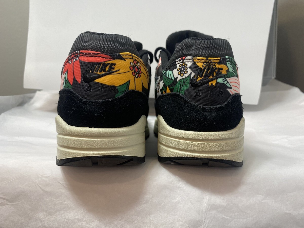 Nike Air Max Women's Size Aloha Floral Black And Teal 528898-003