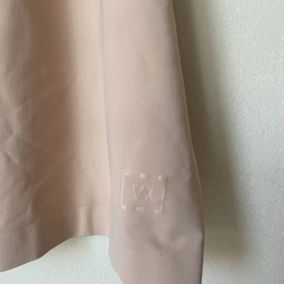 Blusa Wolford sem costura cropped modeladora leve tamanho G argila - Imagem 4 de 4