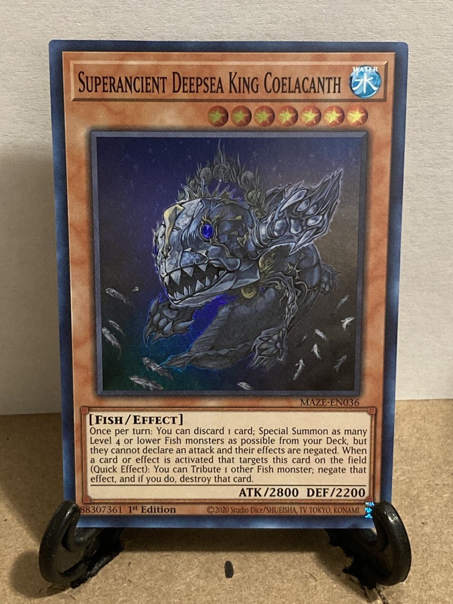 yugioh coelacanth deck Yugioh! 1x Superancient Deepsea King (MAZE Yu-Gi-Oh! Superancient Deepsea King Coelacanth