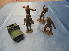 Vintage 1950s Army Men 4 Mixed Lot