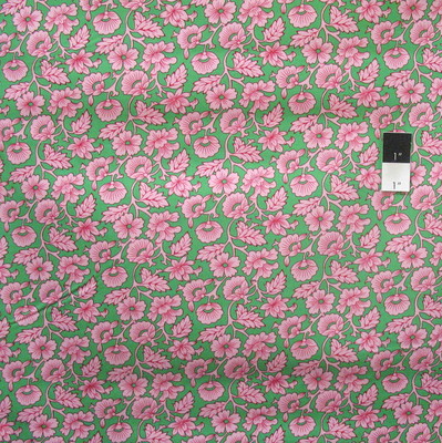 Snow Leopard Iznik Sema Peridot Sateen Home Decor Fabric By Yard