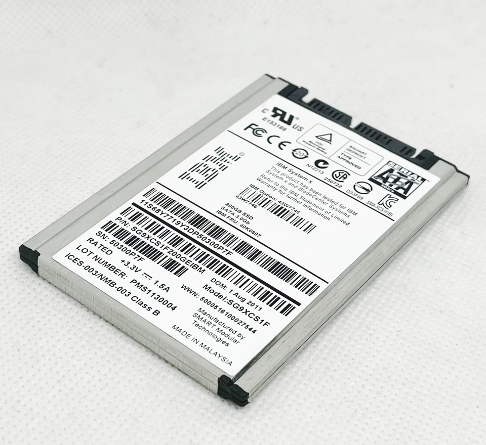 IBM 200GB SG9XCS1F 1.8 inch SATA solid state drive scarce capacity - Image 2 of 4